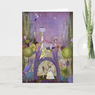 Thumbelina Fairy Tale Illustration Kaart