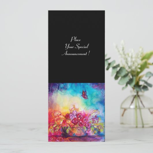 THUMBELINA, FLOWER BASKET EN BUTTERFLES AANKONDIGING (Staand voorkant)