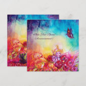 THUMBELINA, FLOWER BASKET EN BUTTERFLES AANKONDIGING (Voorkant / Achterkant)