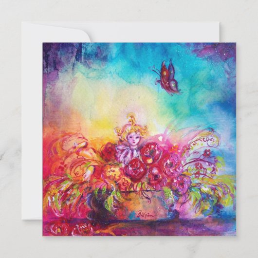 THUMBELINA, FLOWER BASKET EN BUTTERFLES AANKONDIGING (Achterkant)