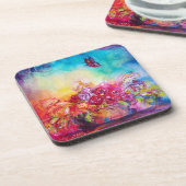 THUMBELINA, FLOWER BASKET EN BUTTERFLES BIER ONDERZETTER (Linkerzijde)