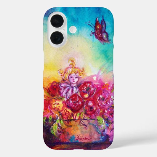 THUMBELINA, FLOWER BASKET EN BUTTERFLES Case-Mate iPhone CASE (Achterkant)