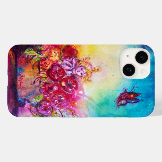 THUMBELINA, FLOWER BASKET EN BUTTERFLES Case-Mate iPhone CASE (Achterkant (horizontaal))