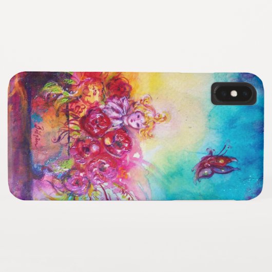 THUMBELINA, FLOWER BASKET EN BUTTERFLES Case-Mate iPhone CASE (Achterkant (horizontaal))