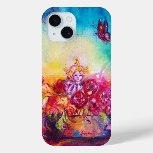 THUMBELINA, FLOWER BASKET EN BUTTERFLES Case-Mate iPhone CASE (Achterkant)