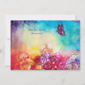 THUMBELINA, FLOWER BASKET EN BUTTERFLES KAART (Voorkant)