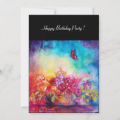 THUMBELINA, FLOWER BASKET EN BUTTERFLES KAART (Achterkant)