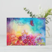 THUMBELINA, FLOWER BASKET EN BUTTERFLES KAART (Staand voorkant)