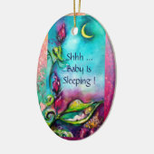 THUMBELINA, FLOWER BASKET EN BUTTERFLES KERAMISCH ORNAMENT (Links)