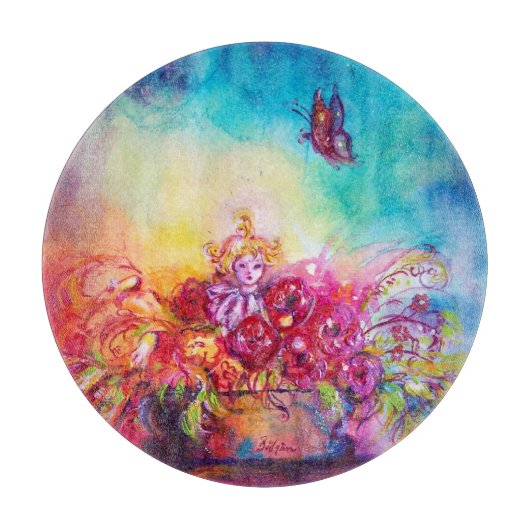 THUMBELINA, FLOWER BASKET EN BUTTERFLES SNIJPLANK (Voorkant)