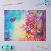 THUMBELINA, FLOWER BASKET EN BUTTERFLES TISSUEPAPIER (Craft)