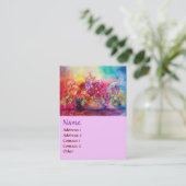 THUMBELINA, FLOWER BASKET EN BUTTERFLES VISITEKAARTJE (Staand voorkant)