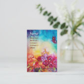 THUMBELINA, FLOWER BASKET EN BUTTERFLES VISITEKAARTJE (Staand voorkant)