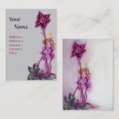 THUMBELINA MET PAARSE STROOM VISITEKAARTJE (Voorkant / Achterkant)