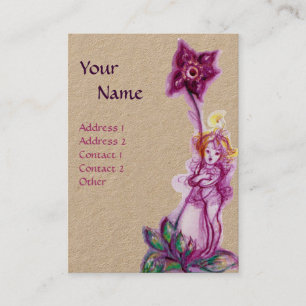 THUMBELINA MONOGRAM Paars Ultra Violet Kraft Visitekaartje