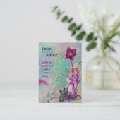 THUMBELINA, PAARSE STROOM IN BLAUWE BLAUWGROEN STR VISITEKAARTJE (Staand voorkant)