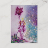 THUMBELINA, PAARSE STROOM IN BLAUWE BLAUWGROEN STR VISITEKAARTJE (Achterkant)