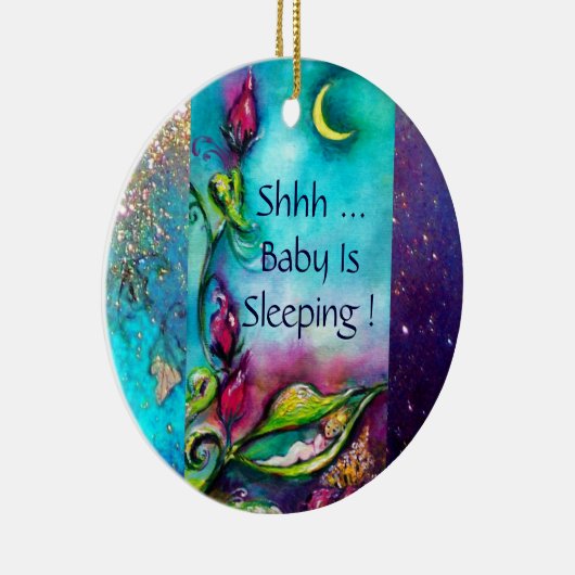 THUMBELINA PINK RUBY HEART MONOGRAM DEUR HANGER KERAMISCH ORNAMENT (Rechts)