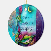 THUMBELINA PINK RUBY HEART MONOGRAM DEUR HANGER KERAMISCH ORNAMENT (Links)