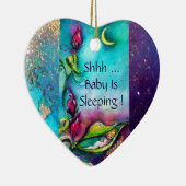 THUMBELINA PINK RUBY MONOGRAM DEUR HANGER KERAMISCH ORNAMENT (Rechts)