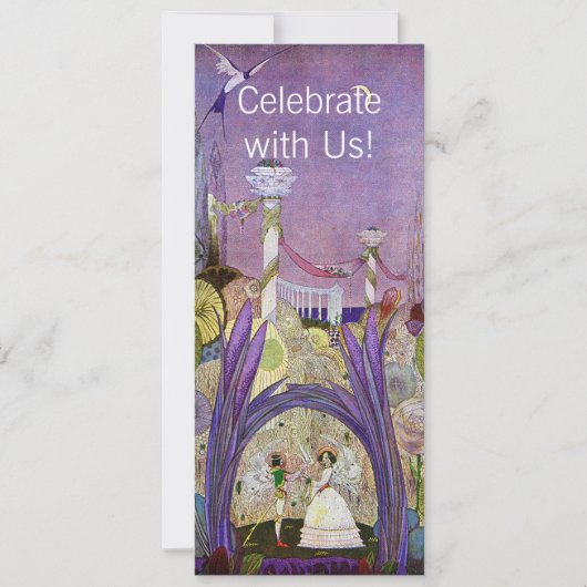 Thumbelina Queen of the Flowers Invitation Kaart (Voorkant)