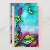 THUMBELINA roze blauw rood goud Aankondiging (Voorkant / Achterkant)