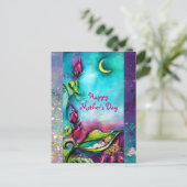 THUMBELINA SLAPEN TUSSEN ROZEN VERLATEN BRIEFKAART (Staand voorkant)