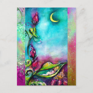 THUMBELINA SLAPEN TUSSEN ROZEN VERLATEN BRIEFKAART