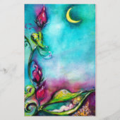 THUMBELINA SLAPEN TUSSEN ROZEN VERLATEN BRIEFPAPIER (Voorkant)