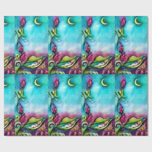 THUMBELINA SLAPEN TUSSEN ROZEN VERLATEN CADEAUPAPIER (Vlak)