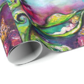 THUMBELINA SLAPEN TUSSEN ROZEN VERLATEN CADEAUPAPIER (Rol Hoek)