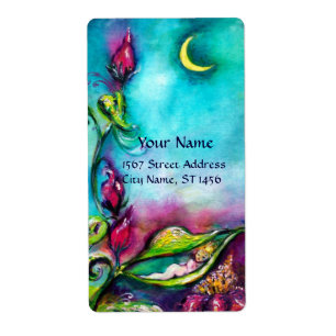 THUMBELINA SLAPEN TUSSEN ROZEN VERLATEN ETIKET