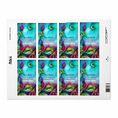 THUMBELINA SLAPEN TUSSEN ROZEN VERLATEN ETIKET (Full Sheet)