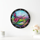 THUMBELINA SLAPEN TUSSEN ROZEN VERLATEN GROTE KLOK (Huis)