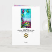 THUMBELINA SLAPEN TUSSEN ROZEN VERLATEN KAART (Achterkant)