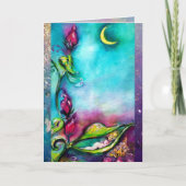 THUMBELINA SLAPEN TUSSEN ROZEN VERLATEN KAART (Voorkant)