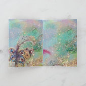 THUMBELINA SLAPEN TUSSEN ROZEN VERLATEN KAART (Binnen)