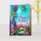 THUMBELINA SLAPEN TUSSEN ROZEN VERLATEN KAART (Gele Bloem)