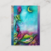 THUMBELINA SLAPEN TUSSEN ROZEN VERLATEN VISITEKAARTJE (Achterkant)