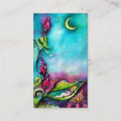 THUMBELINA SLAPEN TUSSEN ROZEN VERLATEN VISITEKAARTJE (Achterkant)