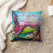 THUMBELINA SLAPING IN ROOS VERLAAT Baby Status Kussen (Deken)