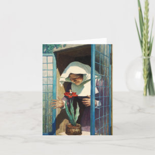 Thumbelina van Newell Convers Wyeth Bedankkaart