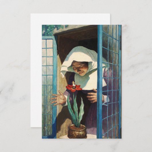 Thumbelina van Newell Convers Wyeth Informatiekaartje (Voorkant / Achterkant)