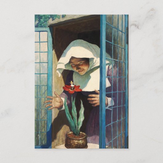 Thumbelina van Newell Convers Wyeth Informatiekaartje (Voorkant)