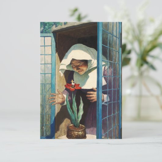 Thumbelina van Newell Convers Wyeth Informatiekaartje (Staand voorkant)