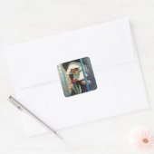 Thumbelina van Newell Convers Wyeth Vierkante Sticker (Envelop)