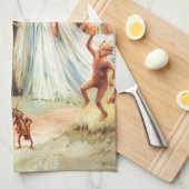 Thumbelina's bruiloft in het bos theedoek (Quarter Fold)