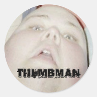 THUMBMAN-Stickers Ronde Sticker