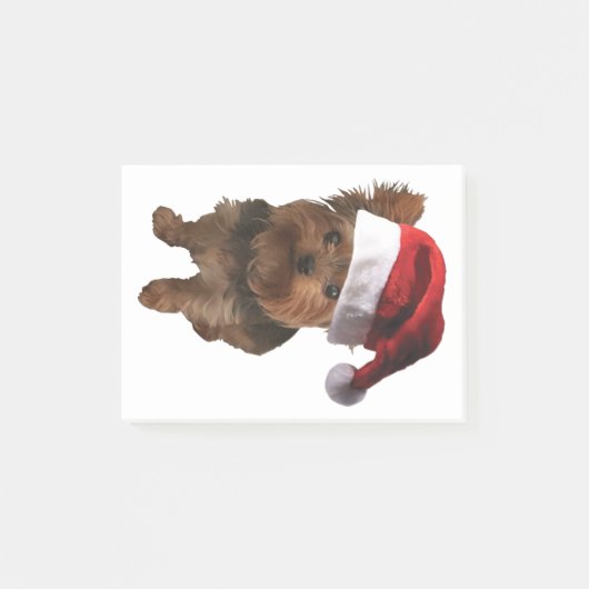 thumbnail_Kerstmanhoed Yorkie Post-it® Notes (Voorkant)