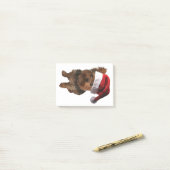 thumbnail_Kerstmanhoed Yorkie Post-it® Notes (Op bureau)
